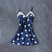 Load image into Gallery viewer, Sexy Red Womens Silky Sleep Pajamas Strap Top Sleepwear Nightdress Bathrobe Home Wear Nightgown Robe Bath Gown Sleepshirts